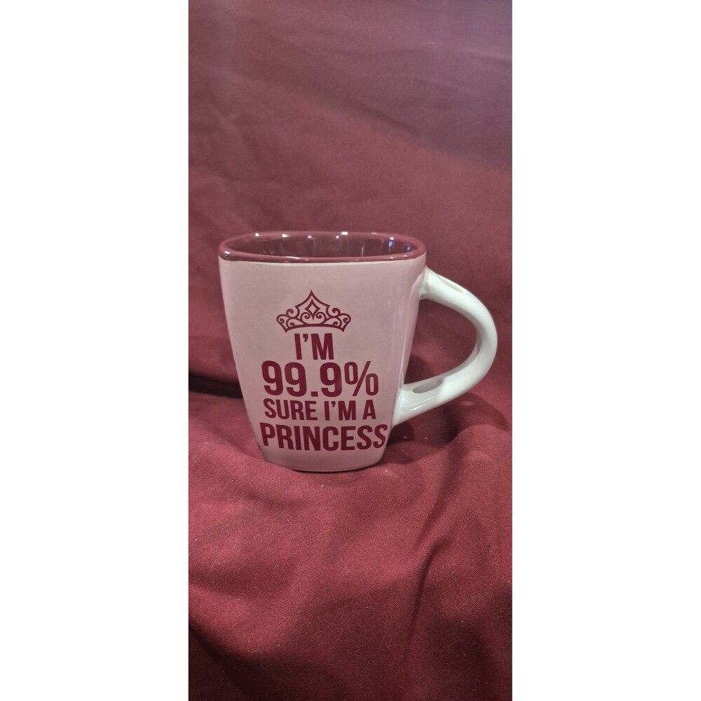 Disney Mug I'm 99.9% Sure I'm a Princess Jerry Leigh Ceramic Cup  NO SPOON